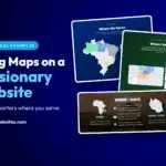 How missionaries can use maps on their website, with three real examples